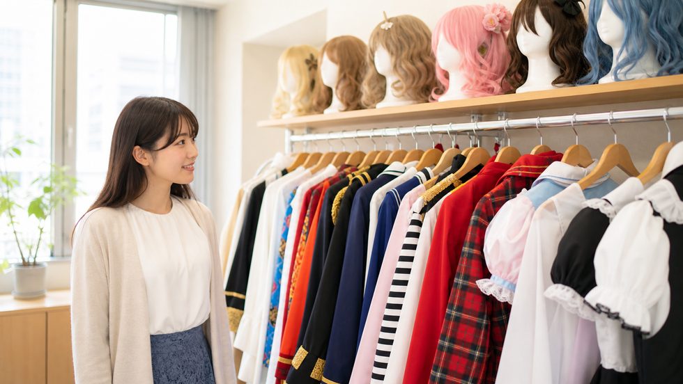 チャットレディ事務所の衣装・ウィッグ無料レンタルコーナー（大阪・梅田）