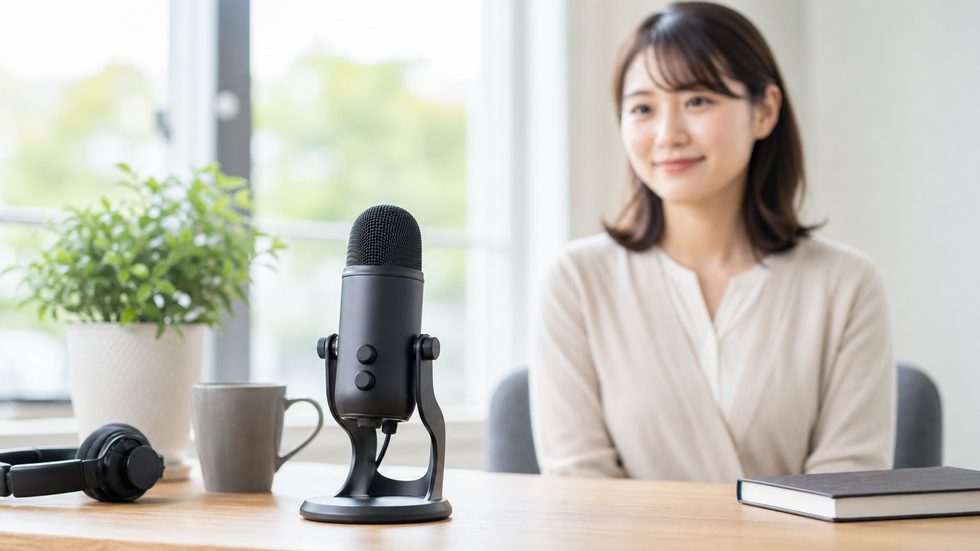 チャットレディの声を磨くためのマイクセットアップ・音声トレーニングイメージ