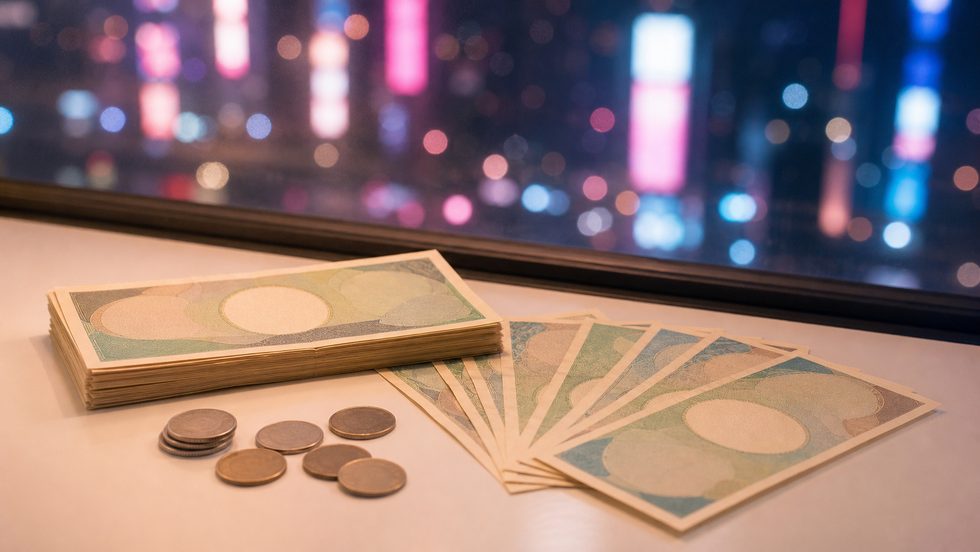 チャットレディの日払い報酬イメージ・日本円の現金