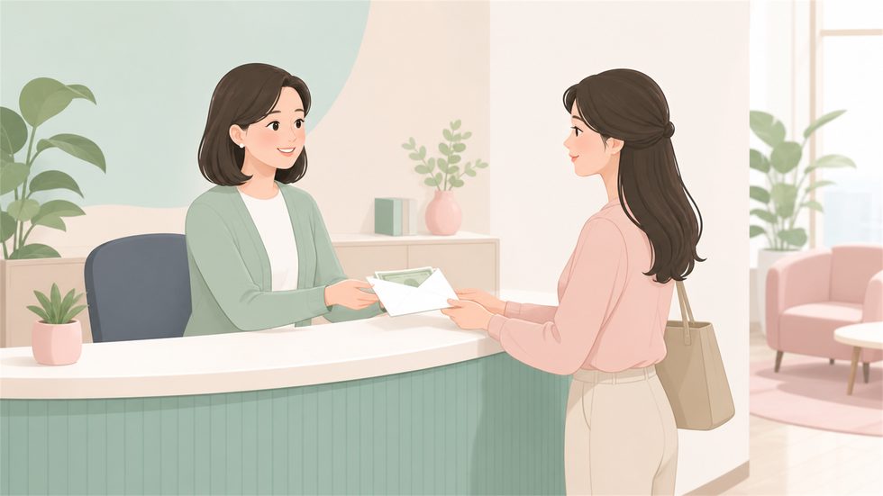 チャットレディの日払い報酬を当日現金で受け取るイメージ