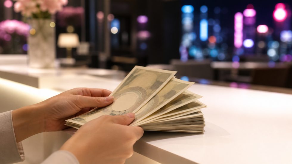 チャットレディの日払い報酬・当日現金受取のイメージ（大阪梅田の事務所）