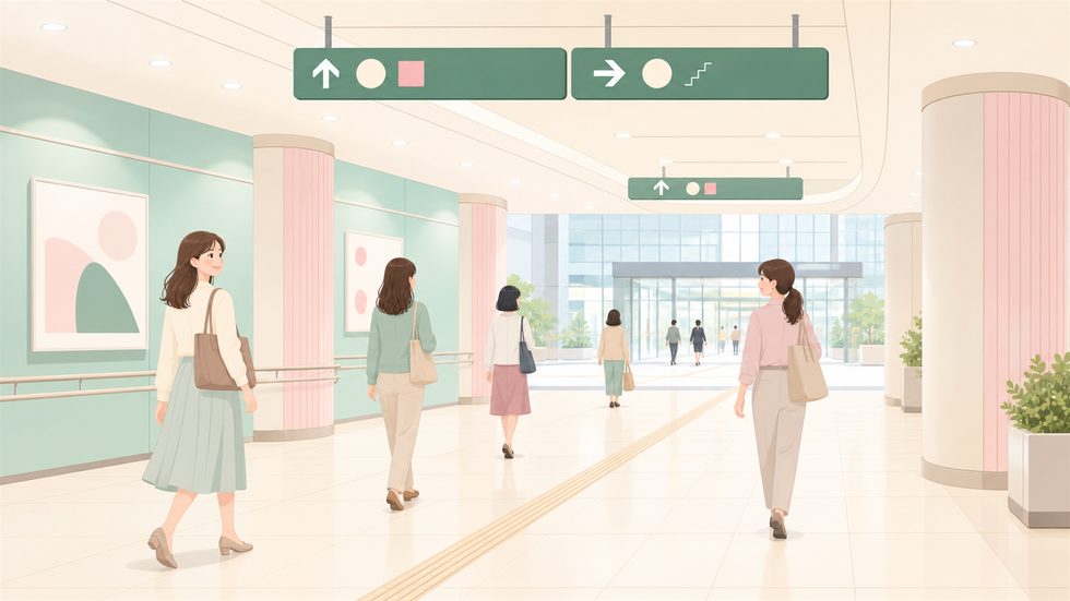 梅田駅地下街からチャットレディ事務所への道順（大阪・梅田エリア・地下直結）