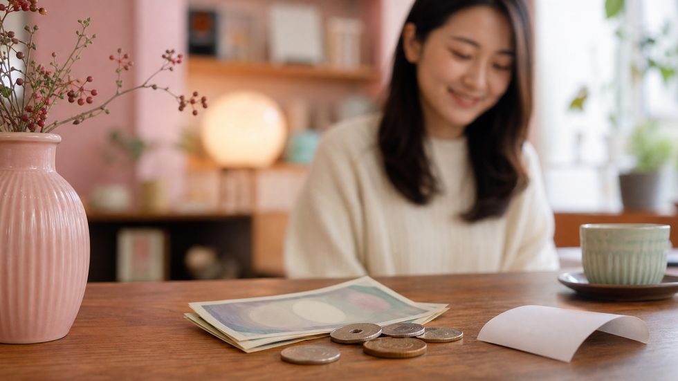 日払いで受け取った現金のイメージ(当日現金払いの仕組み)