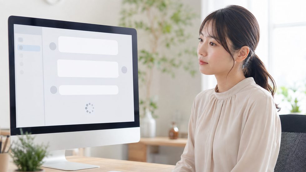 チャットレディの待機時間が長くて悩んでいる様子