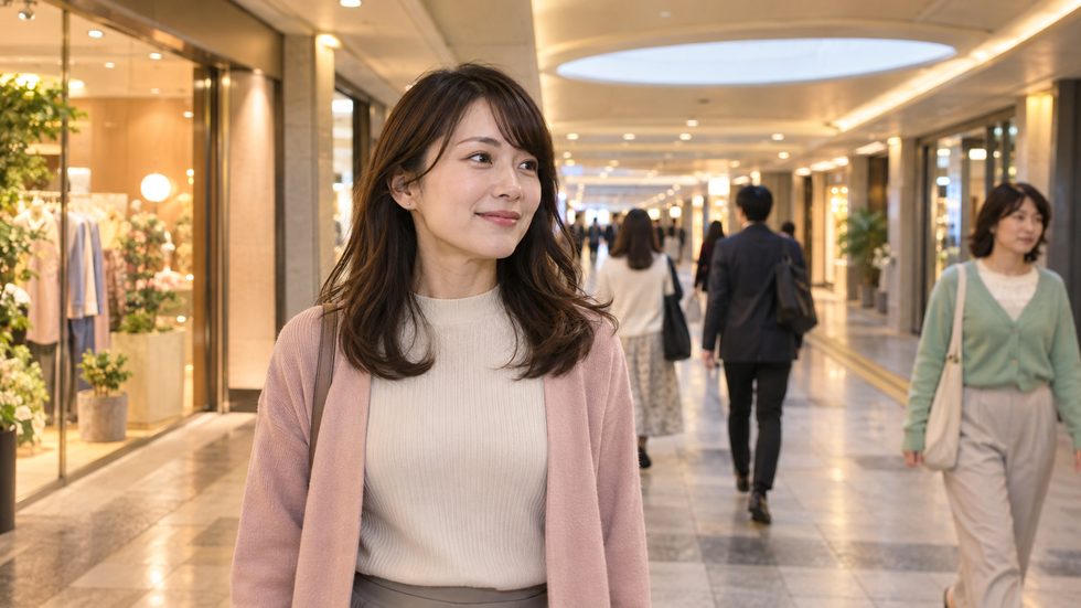 梅田駅F-85番出口から事務所への通勤風景(地下街・雨に濡れない)