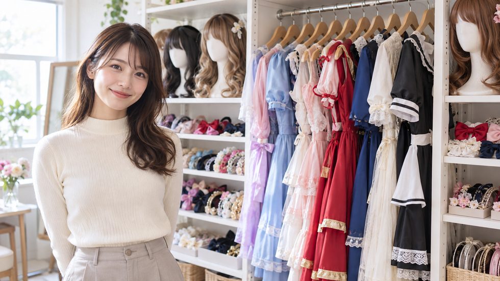 衣装・ウィッグの無料レンタル棚(種類豊富)