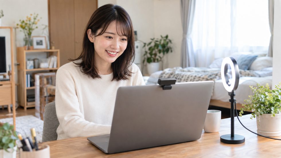 在宅でチャットレディ配信をするパソコンとカメラの環境