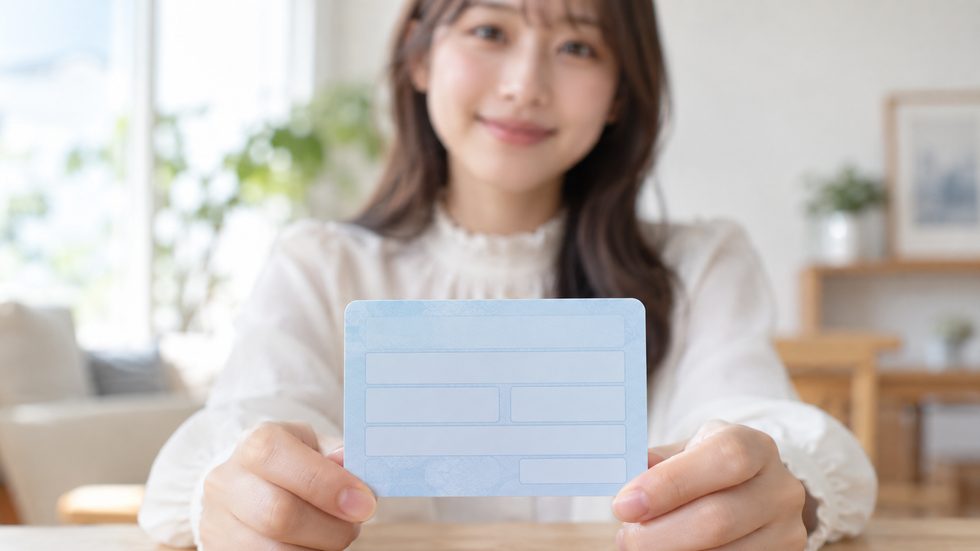 国民健康保険証のイメージ（チャットレディが加入する保険）