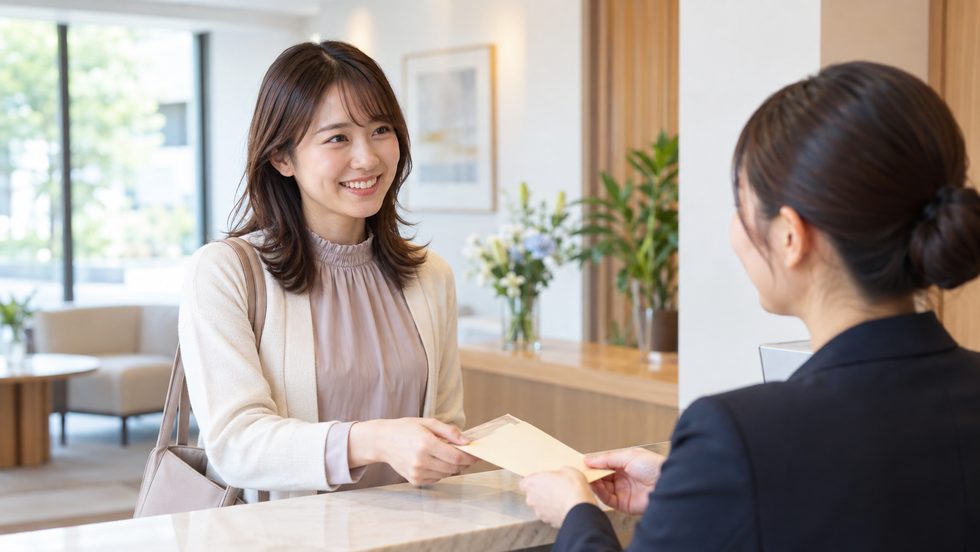 チャットレディの日払い報酬を受け取るイメージ(大阪・梅田)