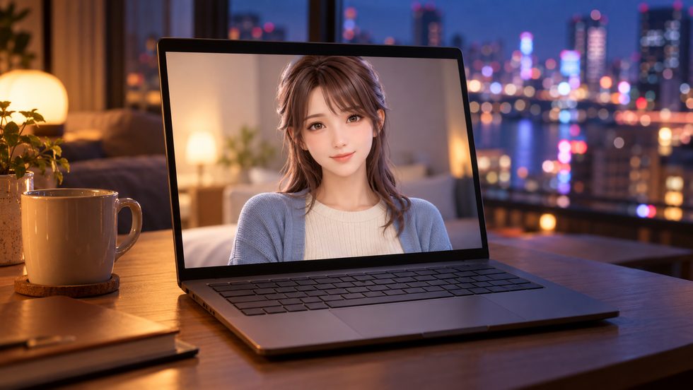 バーチャルチャットで使う2D・3Dアバターのイメージ画面