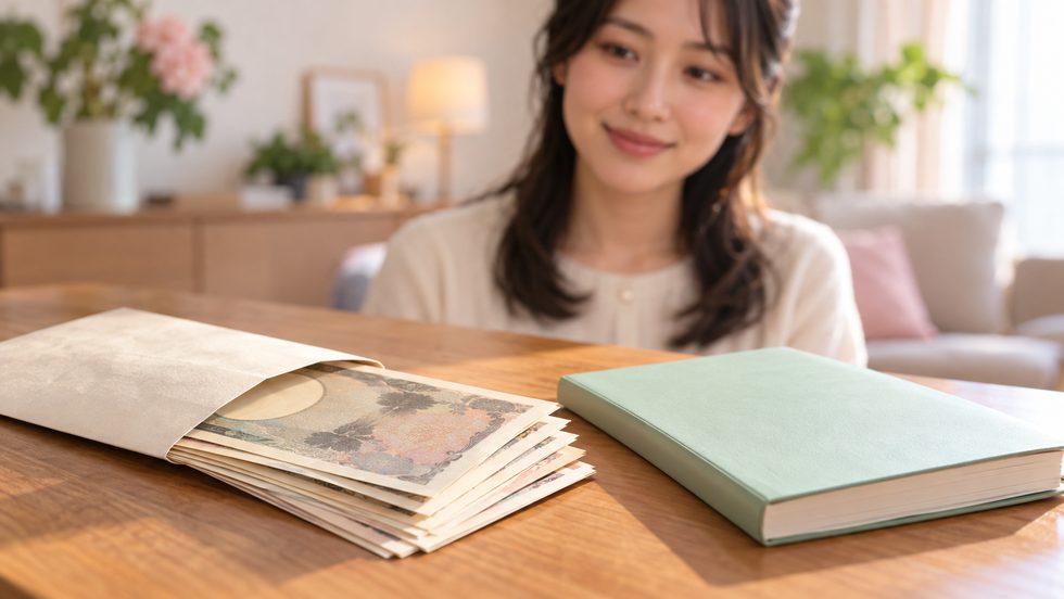 日払いで現金を受け取るイメージ（チャットレディの報酬）